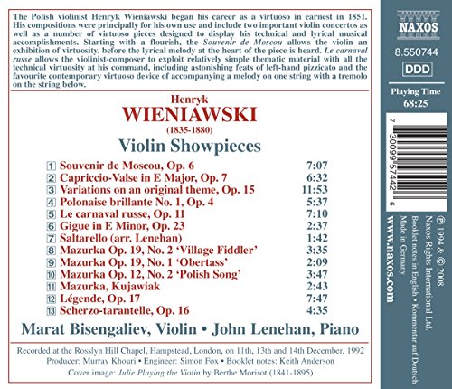 Wieniawski: Violin Showpieces