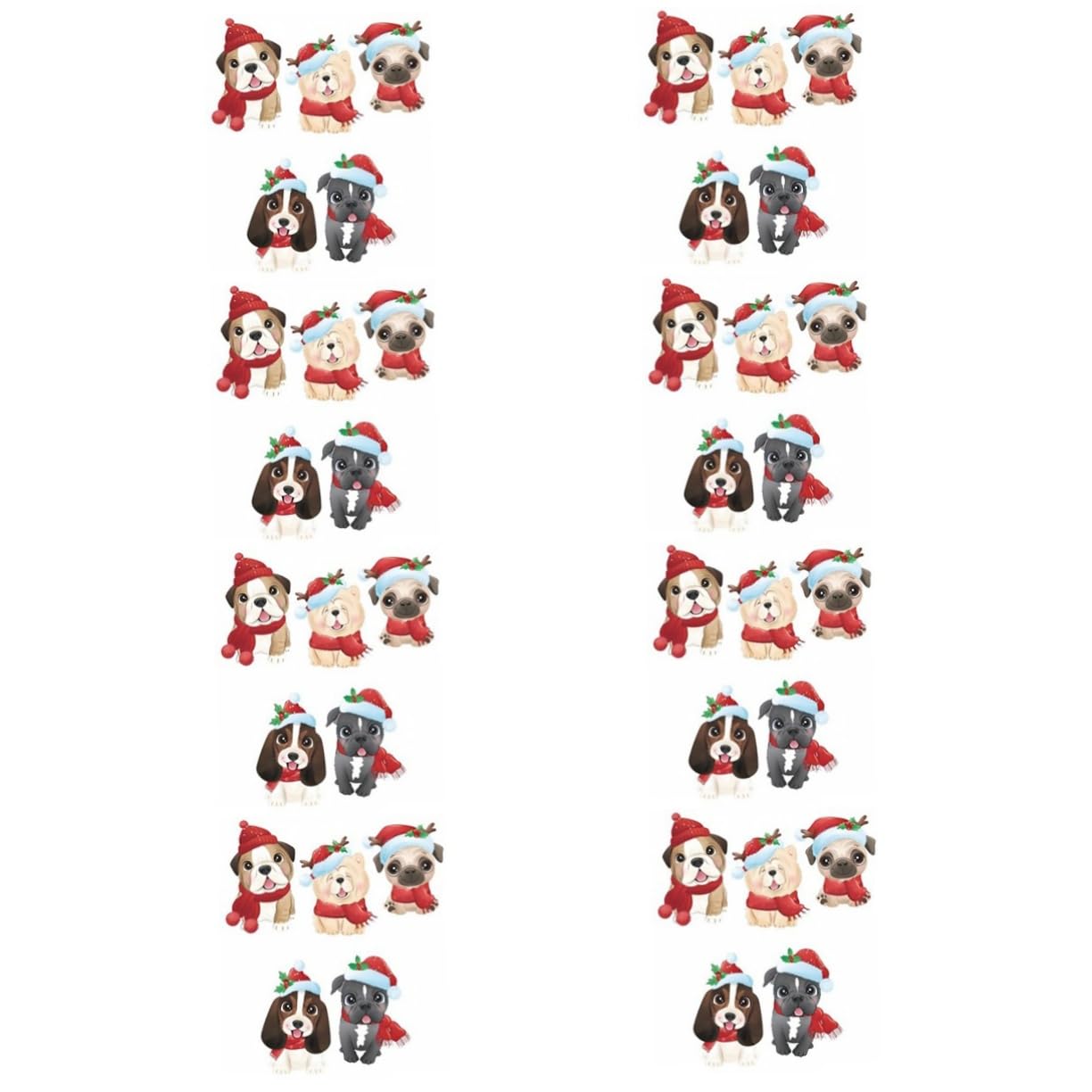 MAGICLULU 8 Fogli Etichetta Vetrofania Autoadesiva Natalizia Ornamento Gnomi Vetrofania Natalizia Decorazioni Decalcomanie Da Parete Ghirlanda Adesivo Murale Natalizio Animale Domestico Pvc