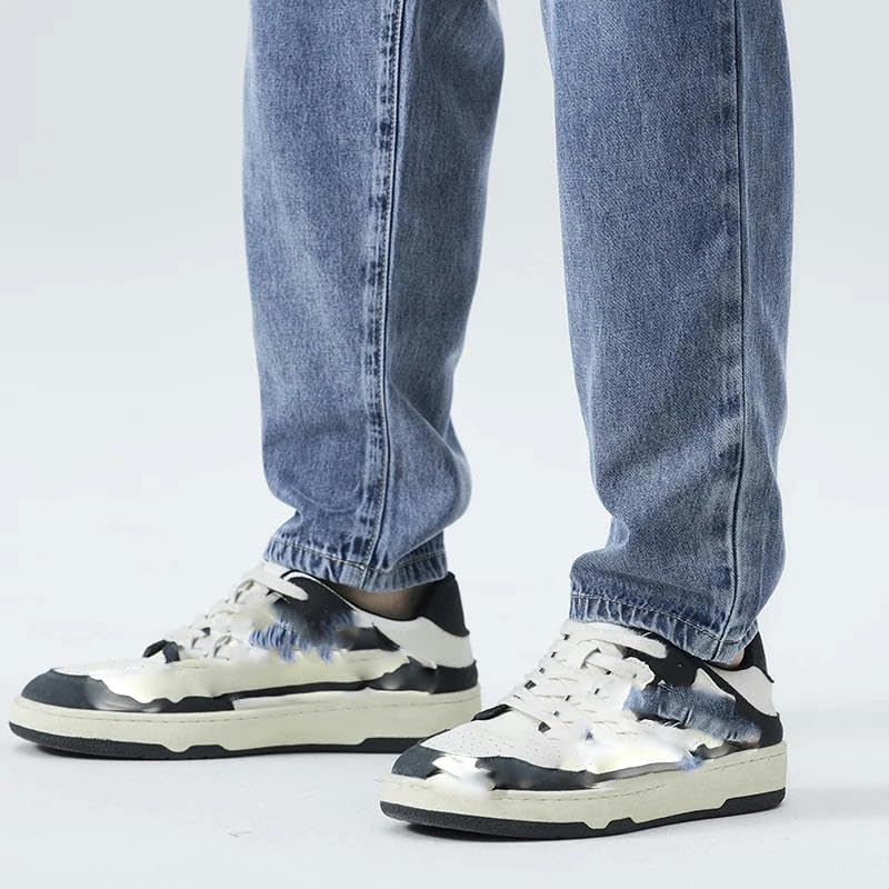 Jeans d'été pour hommes léger et ample avec taille élastique à cordon - 6