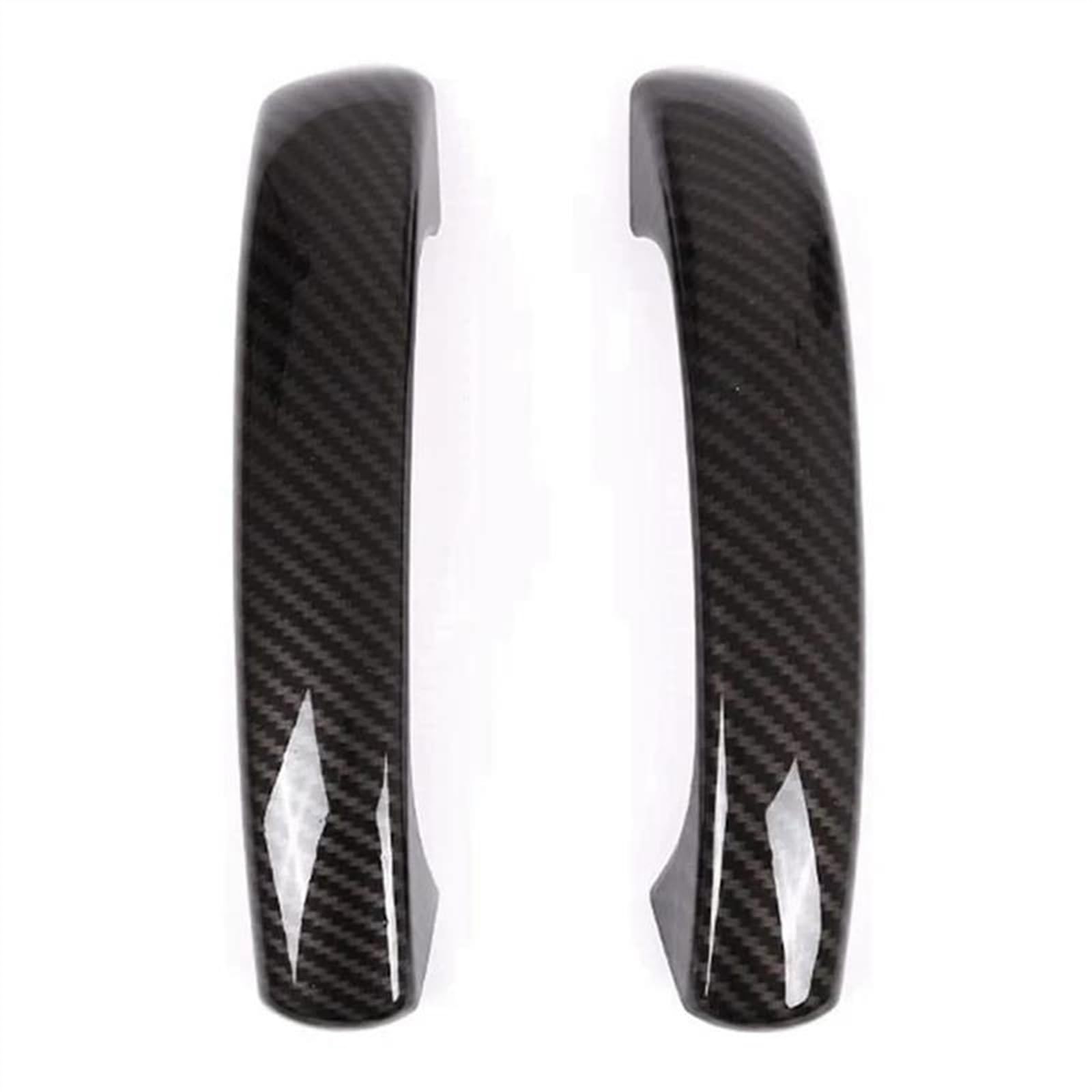Kjhopy One Color Carbon Fiber Car Exterior Door Handle Cover Trim Decor Sticker Accessories For Benz Smart 451 For Fortwo 2009-2015 Exterior Door Handle