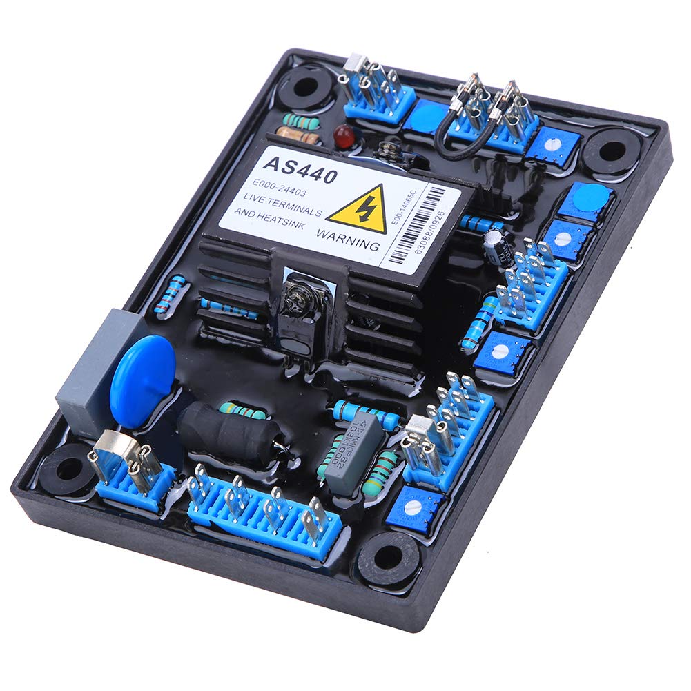 Generic Regolatore di Tensione Automatico AS440 Regolatore di Tensione del Generatore Ad Alta stabilità per Accessori per Generatori Monofase 190-264 V CA