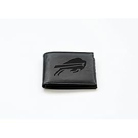 Rico Industries NFL Buffalo Bills Laser Engraved Billfold Wallet, Black, 3.5 x 4.25-