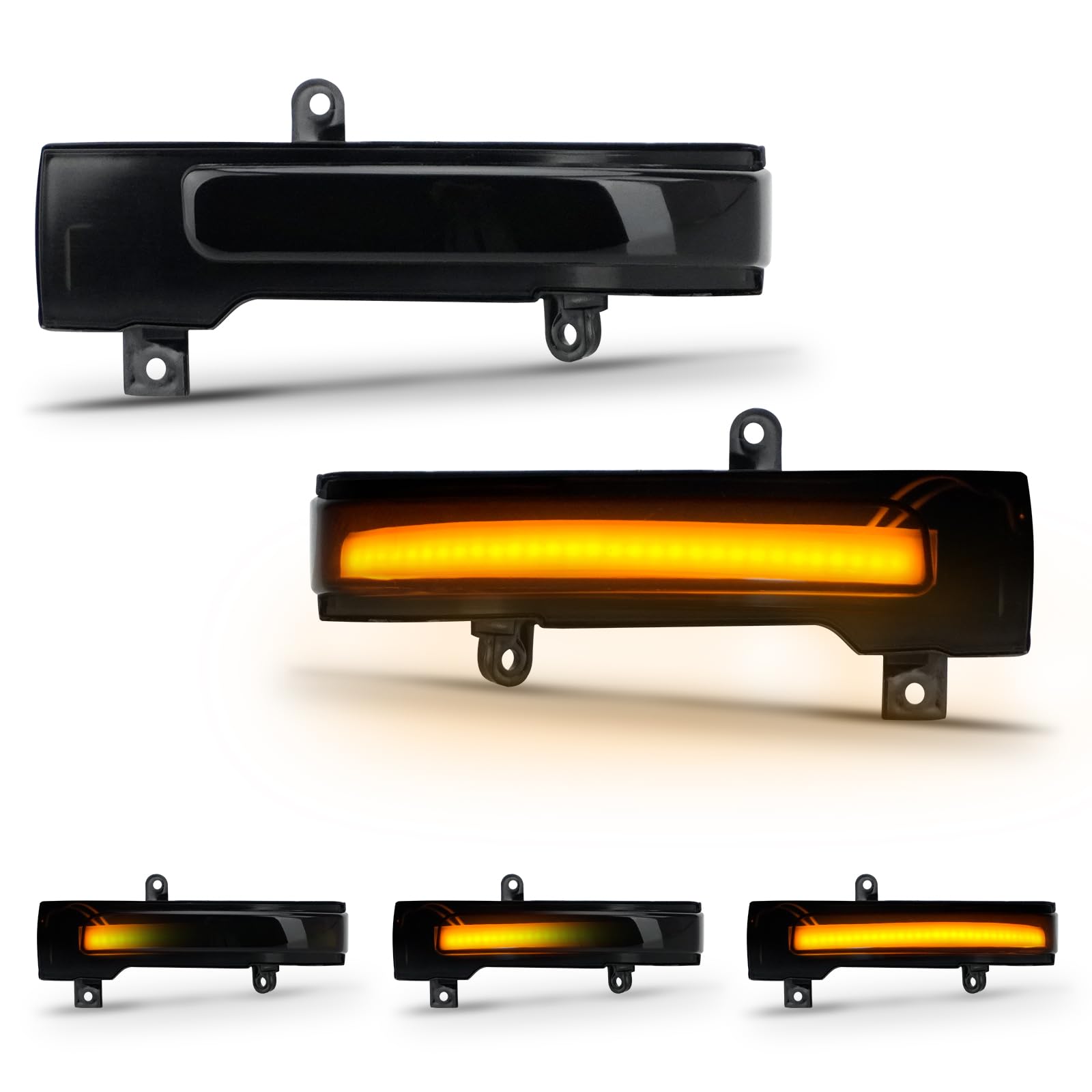 D-Lumina Dynamiczne kierunkowskazy LED do lusterka bocznego, sekwencyjnego kierunkowskazy, kompatybilne z Mitsubishi Outlander 2013-2020, Mitsubishi Lancer 2016