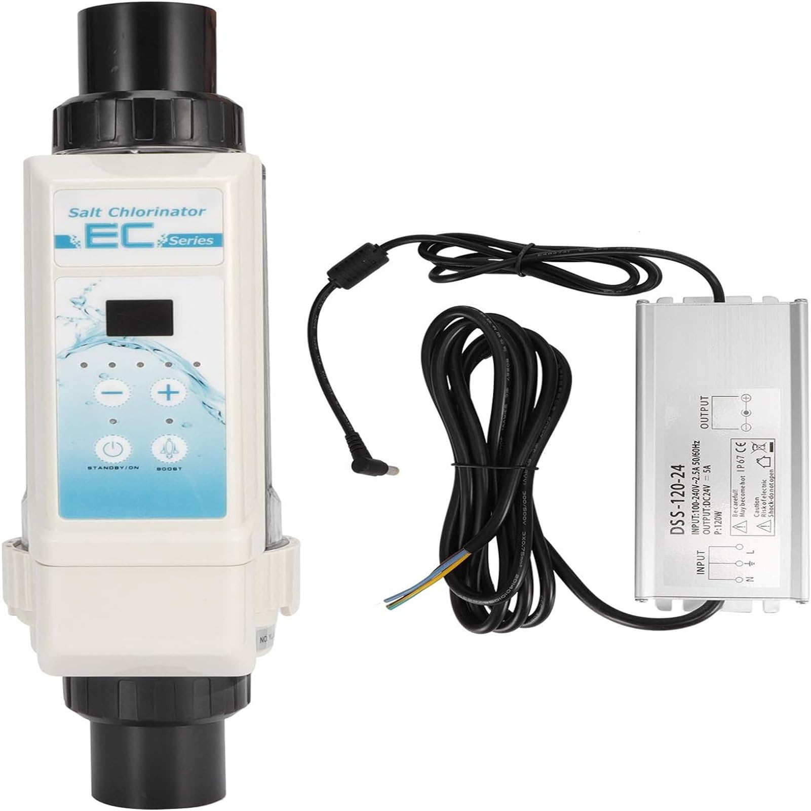 Générateur de Chlore au sel de Piscine, chlorinateur d'eau salée, 20 g/h, chloration de Piscine d'eau salée. Équipement de Traitement de l'eau, chloration de l'eau (10000gallons)