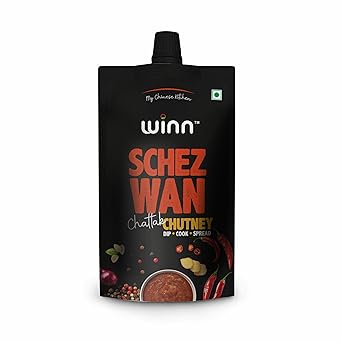 Winn Schezwan Chutney 100g Pouch | Pack of 1 | Chinese Schezwan Sauce - image, photos