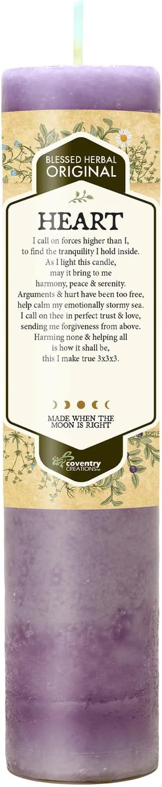 Blessed Herbal Candle - Heart