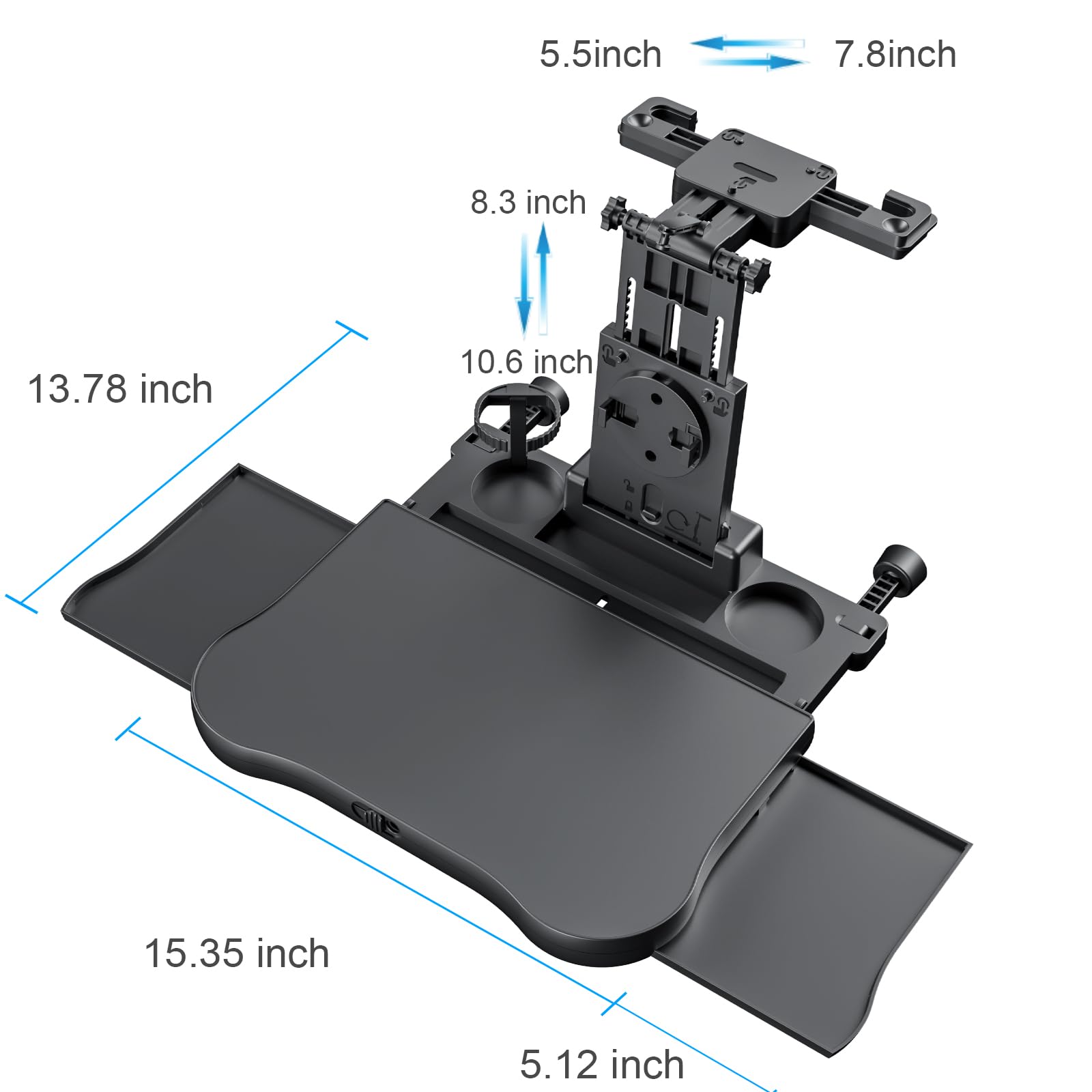 Upgraded] Car Seat Table With Expandable Tray - Car Desk For Upgraded 1pcs - View #9