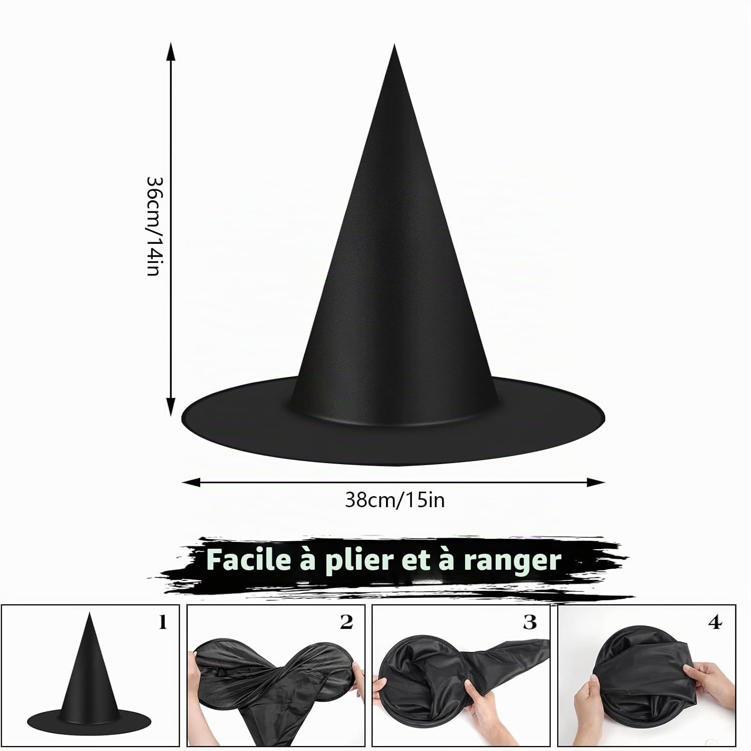 YXHZVON Halloween Longue Cape et Chapeau