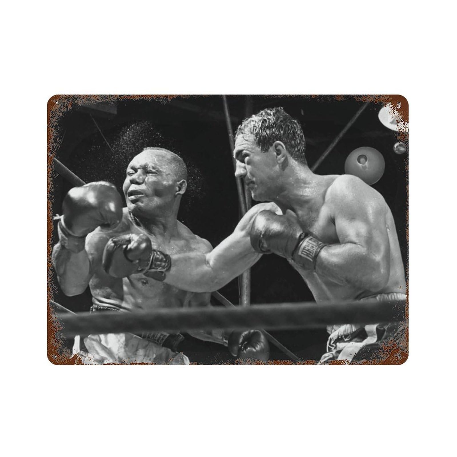 xiaoxiaoshen Vintage Boxing Photography Wall Decor Art Metal Tin Poster Modern Home Decor Art Home Bar Shop Decorations Vintage Sign 30x40cm
