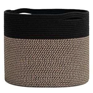 Goodpick Woven Rope Storage Basket, Blanket Basket for Towel, Shoe, Clothes, Large Toy Decorative Basket for Playroom…