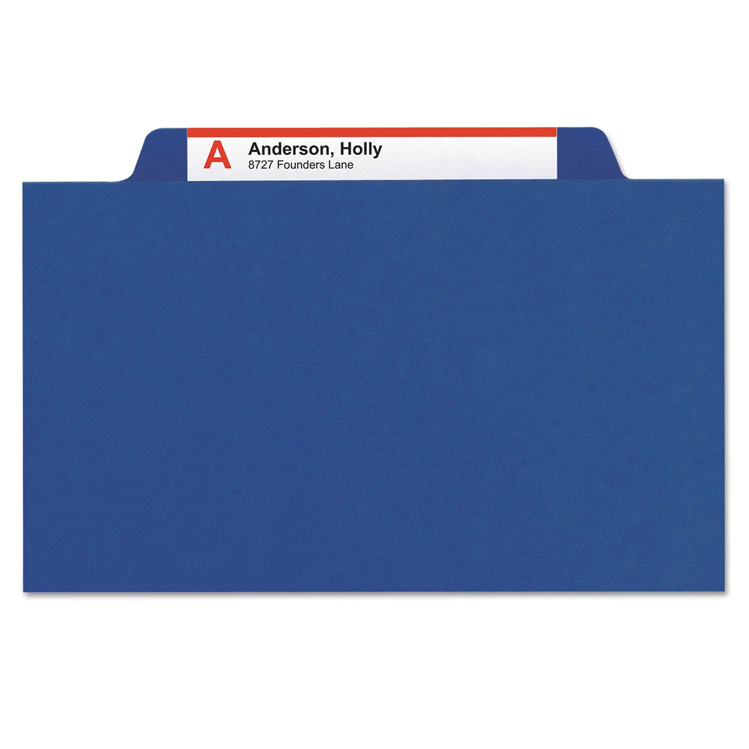 Smead Cartella portadocumenti con chiusure SafeSHIELD, 2 divisori, espansione 5,1 cm, formato lettera, blu scuro, 10 per scatola (14032)