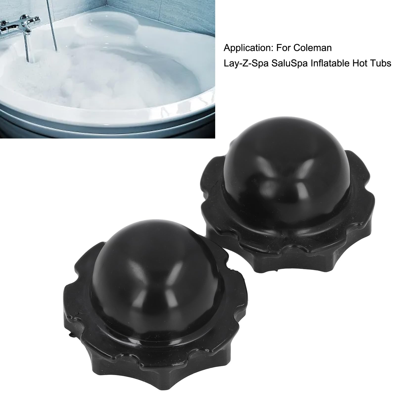 2PCS Hot Tub Filter Plug Cap, Water, Prevent Leakage, Suitable for Lay Z Spa SaluSpa Inflatable Hot Tubs, ABS Material