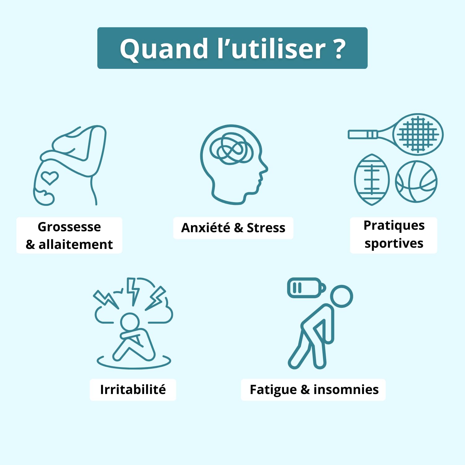 Magnésium Bisglycinate & Zinc Bisglycinate + Vitamine B6, Haute Teneur 300mg /j, Combat Fatigue - Stress, Biodisponibilité, 60 Gélules - Vegan, ZMA, Fabriqué en France, Argalys Essentiels