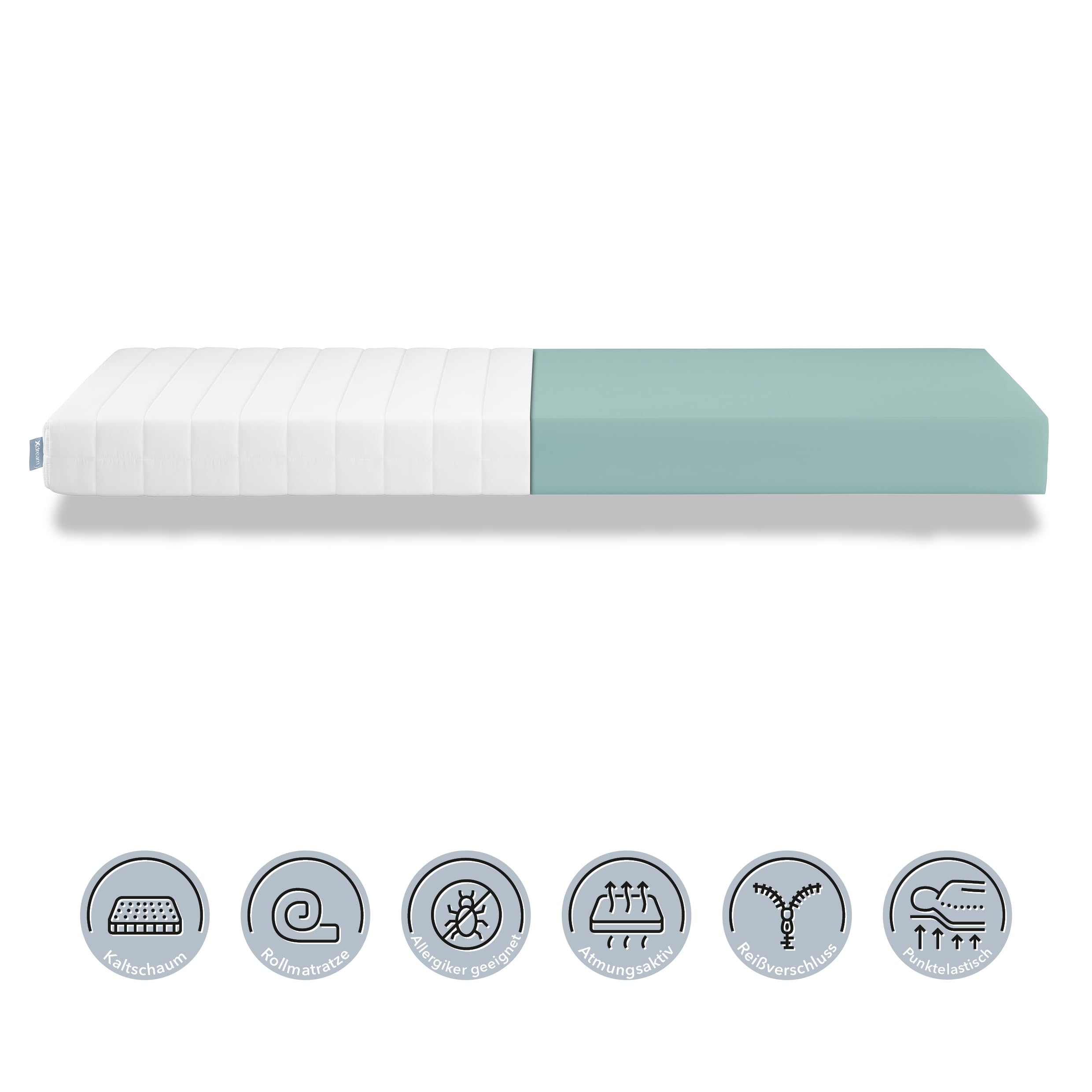 DreamStar Easy Flex Matelas Mousse Froide 7 Zones - 80x200 Cm - Fermeté H2/H3 - Oeko-Tex