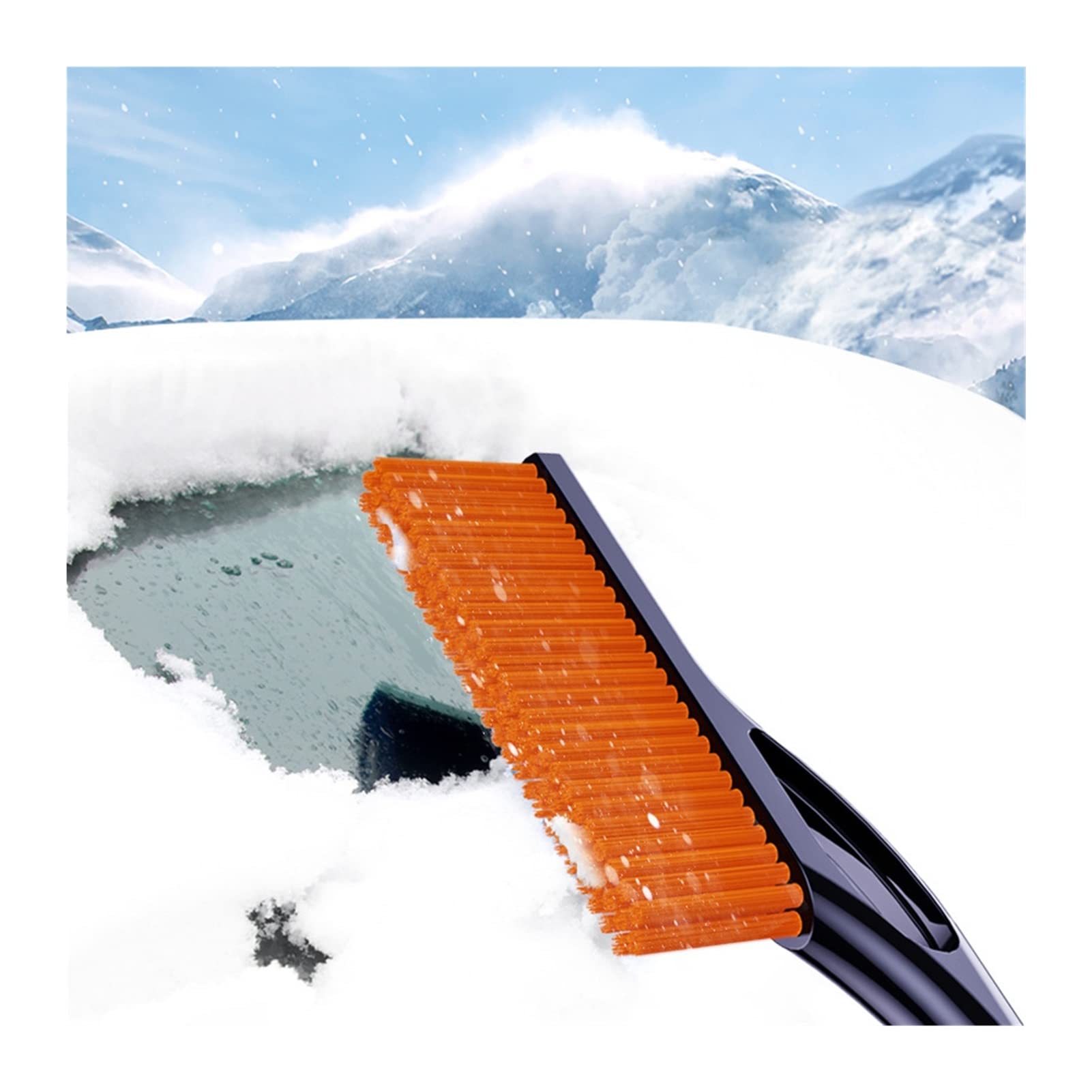 Blocs de Neige Déneigement de Voiture Pelle à Glace Grattoir à Glace Pare-Brise Enlèvement de défenseur de Verre Brosse à Neige rétractable Automatique Outil d'entretien de Lavage de véhicule
