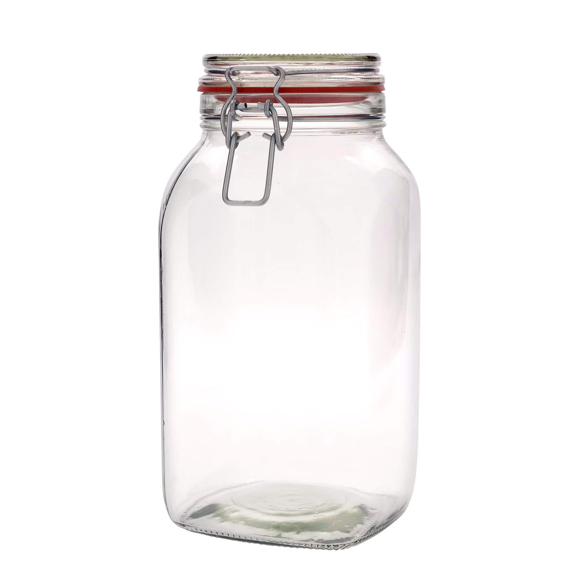 9x Drahtbügelgläser 2590ml | luftdichte Vorratsgläser, Einmachgläser | Ideal Aufbewahrung von Lebensmitteln in der Küche | Mehl, Zucker, Kaffee, Nudeln, Reis, Müsli | Made in Germany