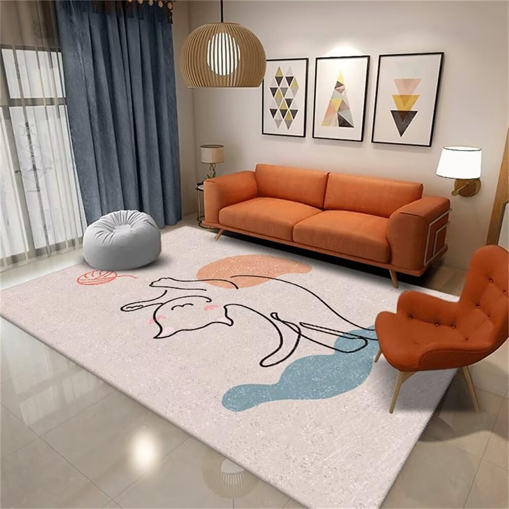Tapis de chambre ado 100x200cm pour un coin bureau moderne