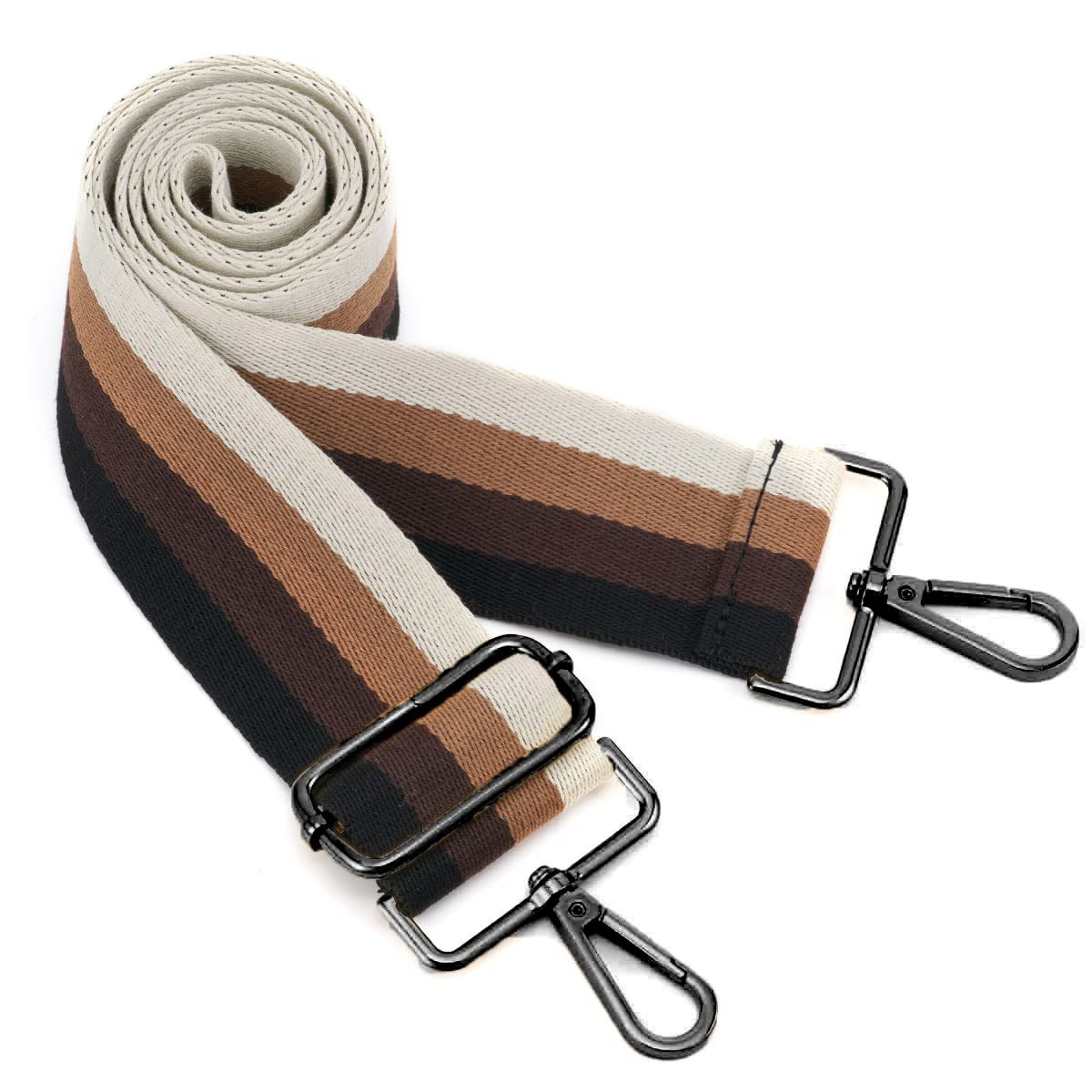 ZOOEASS Nickel Buckles Wide Shoulder Strap Adjustable Replacement Belt Gun Buckles Guitar Style Crossbody Bag Strap