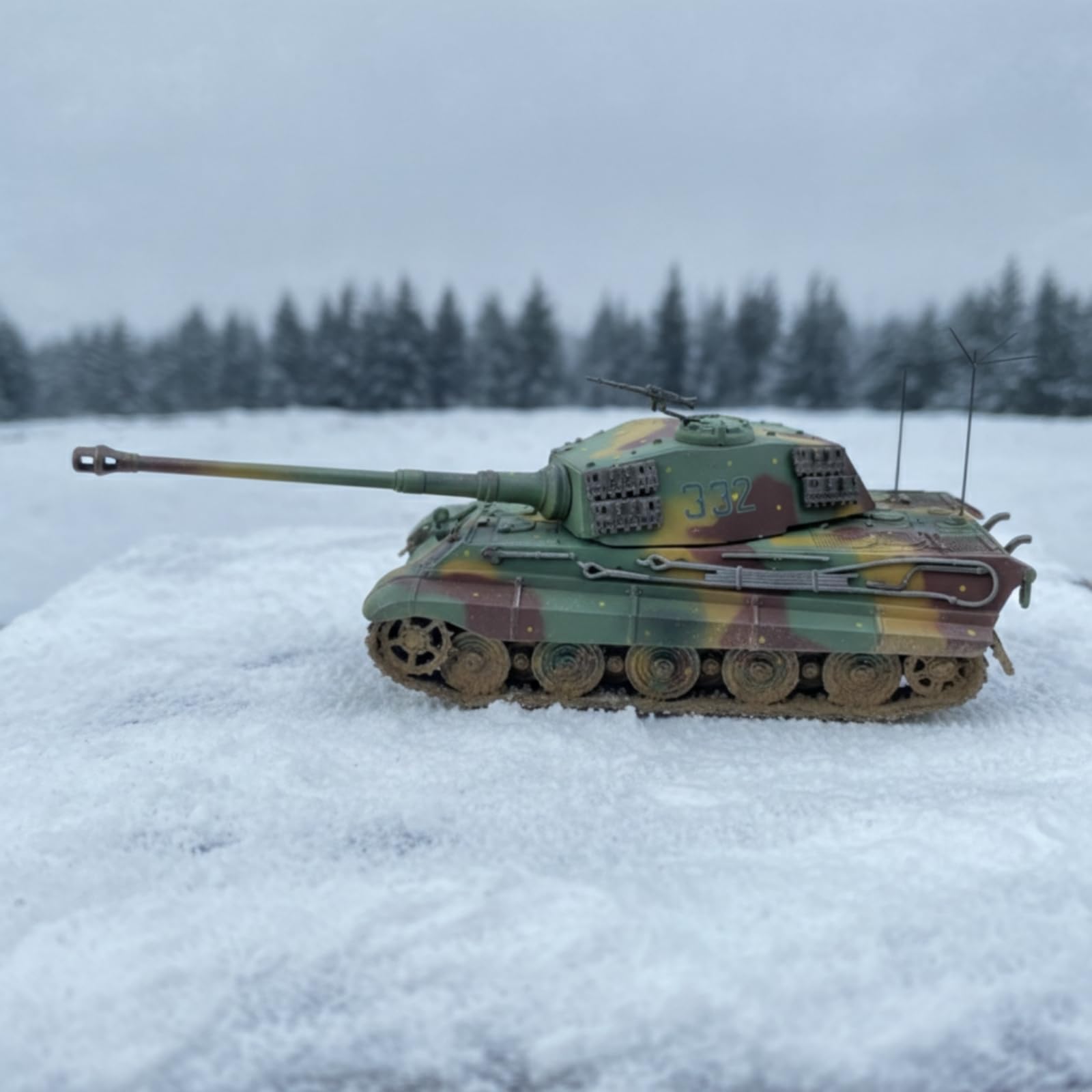 Alloy Vehicle Carro Armato Modello in 1/72 Veicolo Miniatura Storica Lega Peso Circa120g Torretta Girevole Canna, style to 2