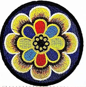 Au Iron On Patch Sew On Ebroidered Badge O Sybol Buddhist Hindu Rainbow Yoga - Foto 4