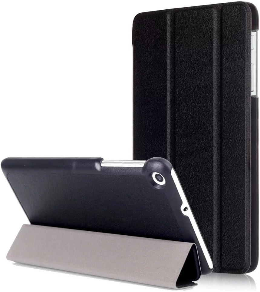 Kepuch Custer Case for Huawei MediaPad T1 7.0/T2 7.0,Ultra-Thin PU-Leather Hard Shell Cover for Huawei MediaPad T1 7.0/T2 7.0 - Black