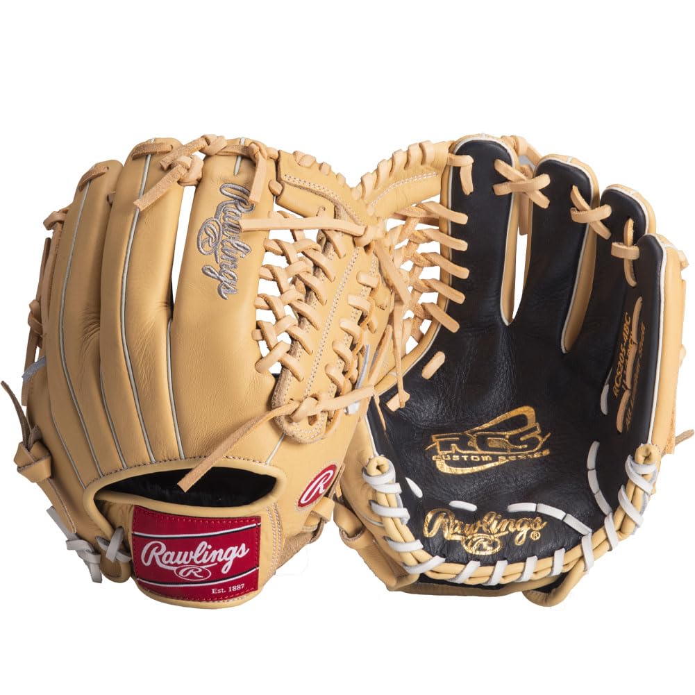 RawlingsSporting Goods Rawlings RCS Exclusive Edition 205 11.75" Baseball Glove Mod Trap Camel/Black 11.75 Left Hand