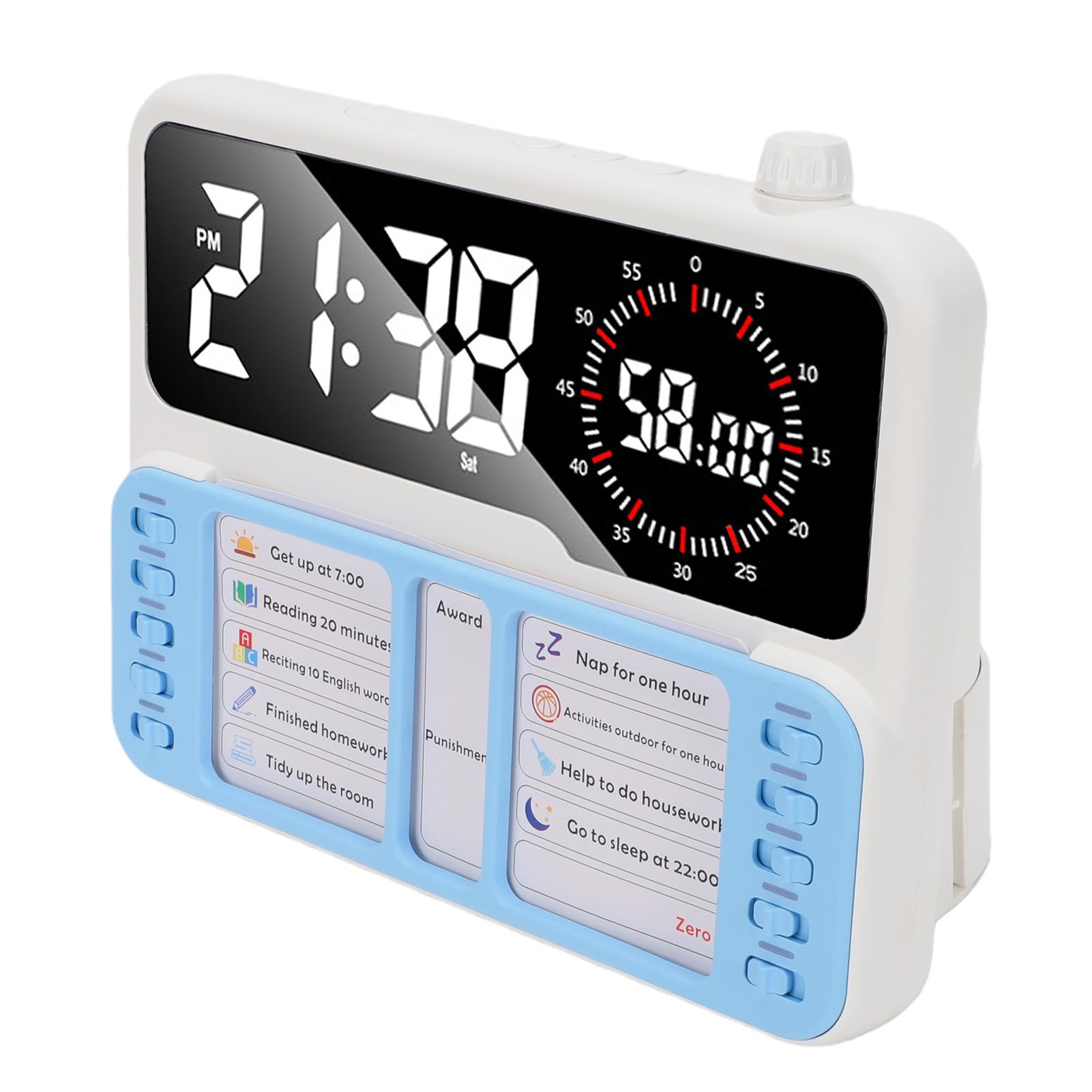 LICAEVEY Visueller Timer mit Aufgabenplan für Zuhause Klassenzimmer