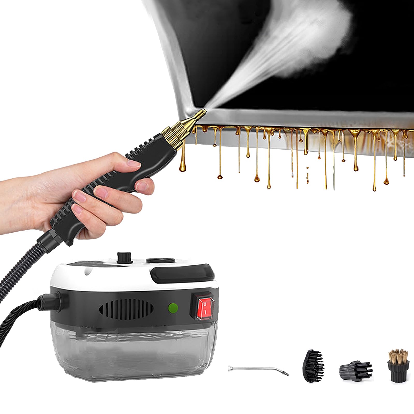 高圧スチームクリーナー Amazon | 【15秒速熱！】2500W高温高圧スチームクリーナー 洗剤不要