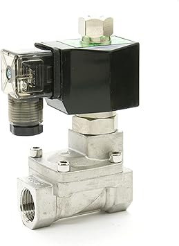 Solenoid Valve Stainless Steel 1/2 Orifice 15mm 16 Bar Normally Open Pilot Solenoid Valve SS304 Water Seals UsefulAc 220v