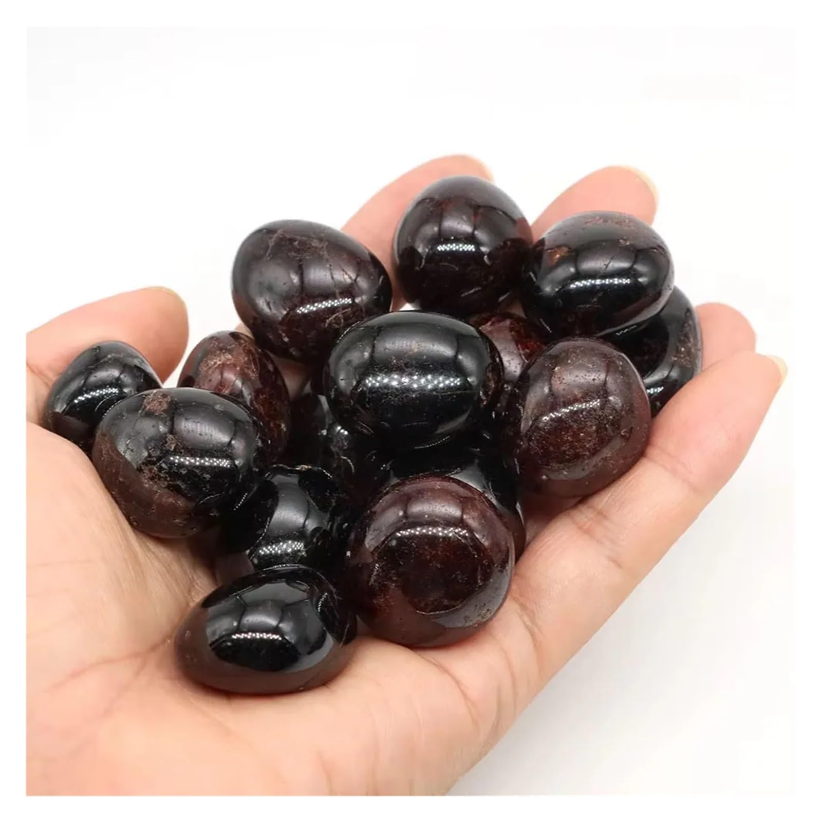 Piedras de Grava para peceras, Rocas pulidas caídas, Piedras Preciosas, Cristales, Acuario, jardín, Multicolor, 50g-1000g(Color 26,500g)