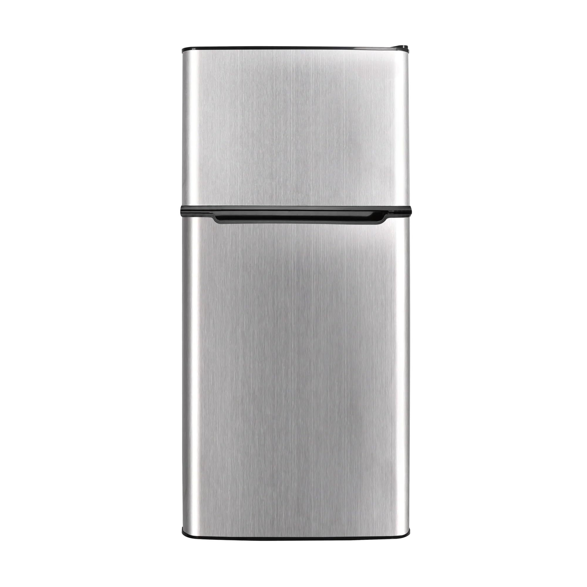 Generic Fda, 4.5 Cu. Ft., 2 Door Compact Refrigerator-Chrome Trim, Efr451, Platinum on Fridge.com - View 1