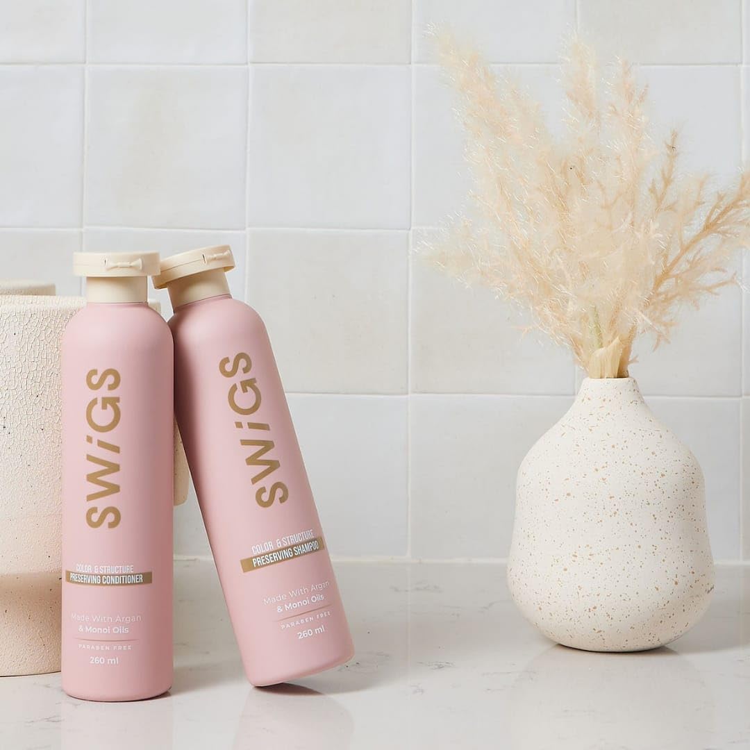 Human & Synthetic Wig Shampoo & Conditioner set| Detangle Wig |Color-Safe| Promotes Body & Volume | Promote Silkiness & Shine | 2 Pack, 8 oz