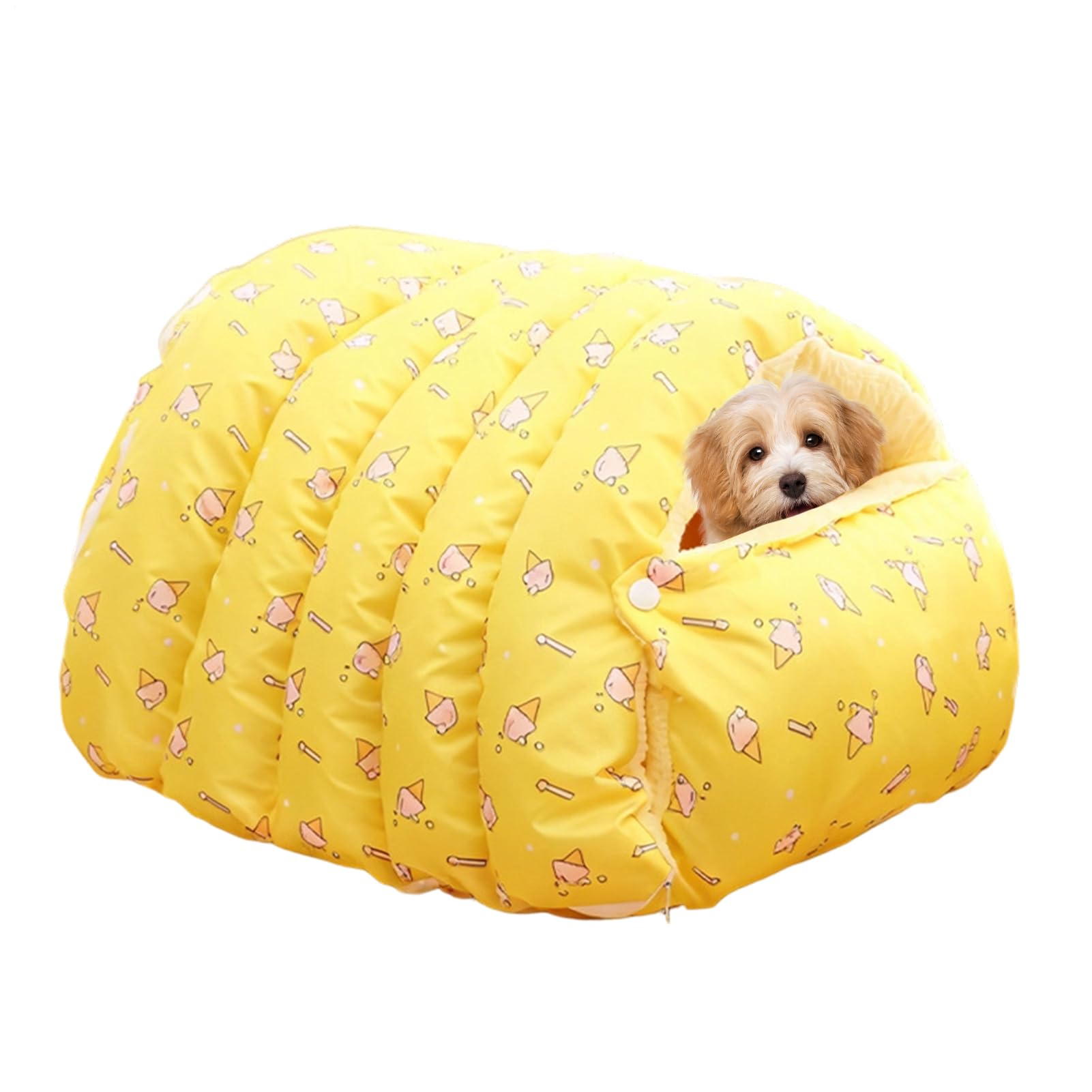 Cama para gatos semicerrada desmontable que soluciona la falta de sueño