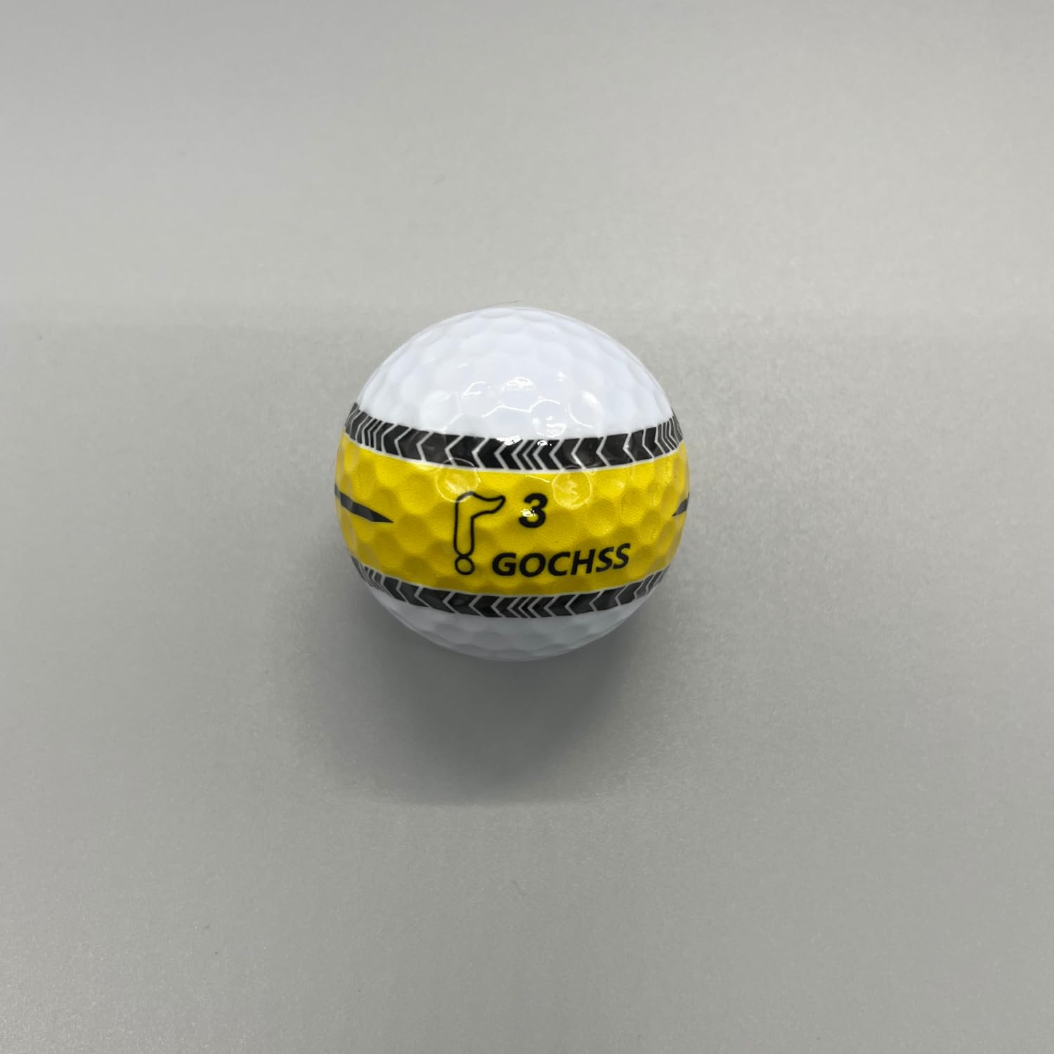 Surlyn Lot de 20 balles de golf à 2 couches avec ligne d'arrivée 332 dimples Faible spin Largeur de plus de 27 m Balles de golf durables pour amateurs, juniors et femmes