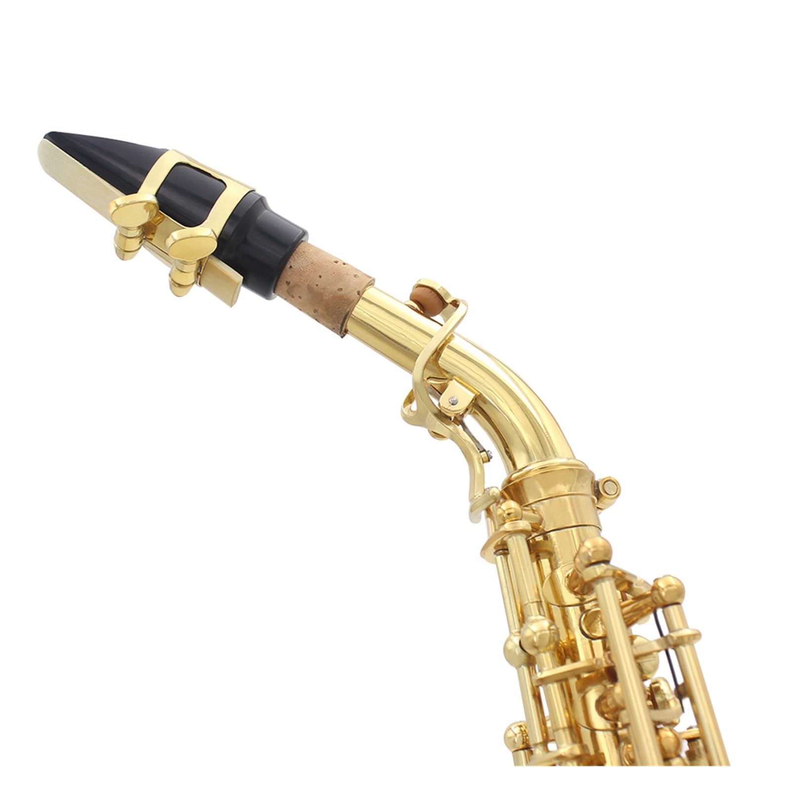 BABYCE Principianti Sassofono Sassofono Soprano Dorato B Flat Sax Soprano Strumento A Fiato Sax Parte per Studenti Principianti