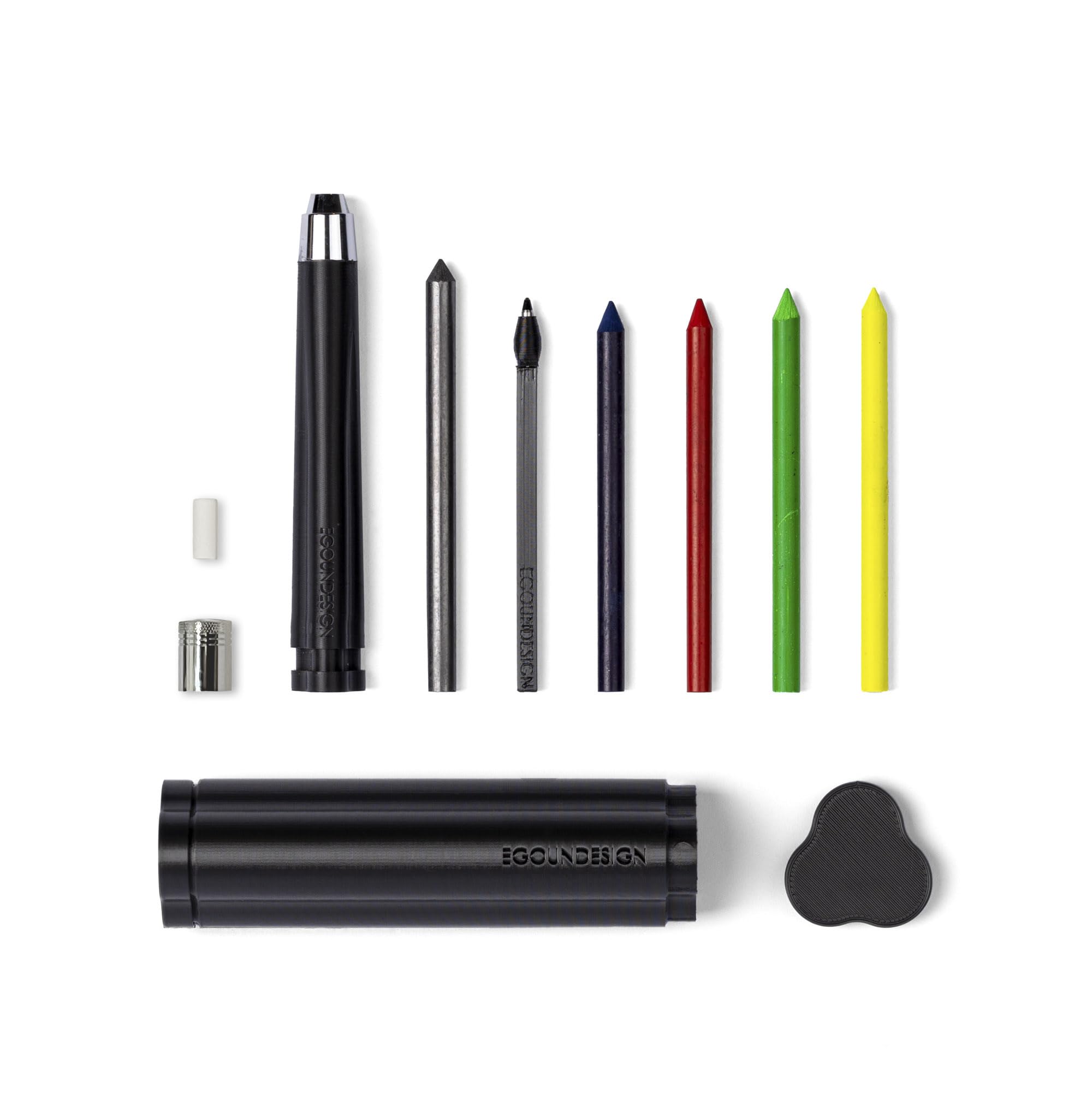 Triloby ME/GRAPHENE – Atelier Portable Trilobate En Graphite Avec Fermeture Magnétique – Outil Multifonction Italien EGO.M