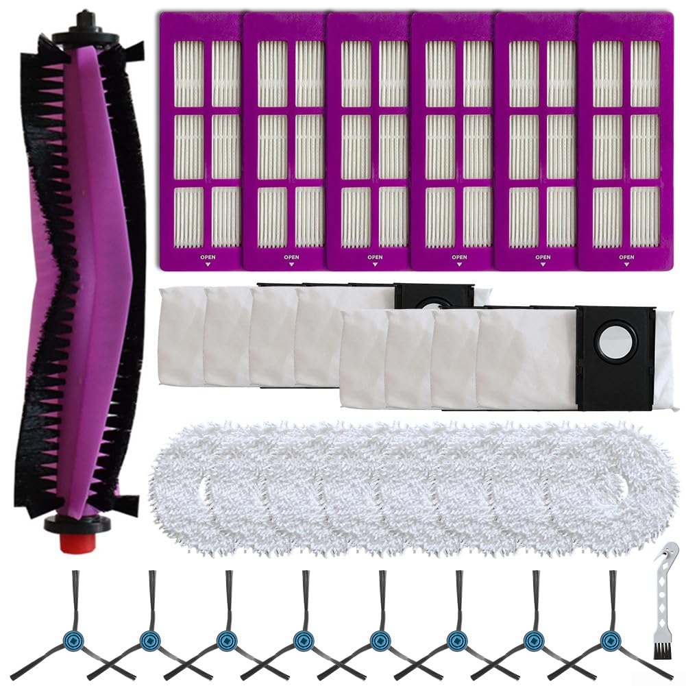 Für Eureka J15 Pro Ultra Ersatzteile Set - Hauptbürste, Seitenbürsten, Filter, Wischmopp, Staubbeutel für Staubsauger