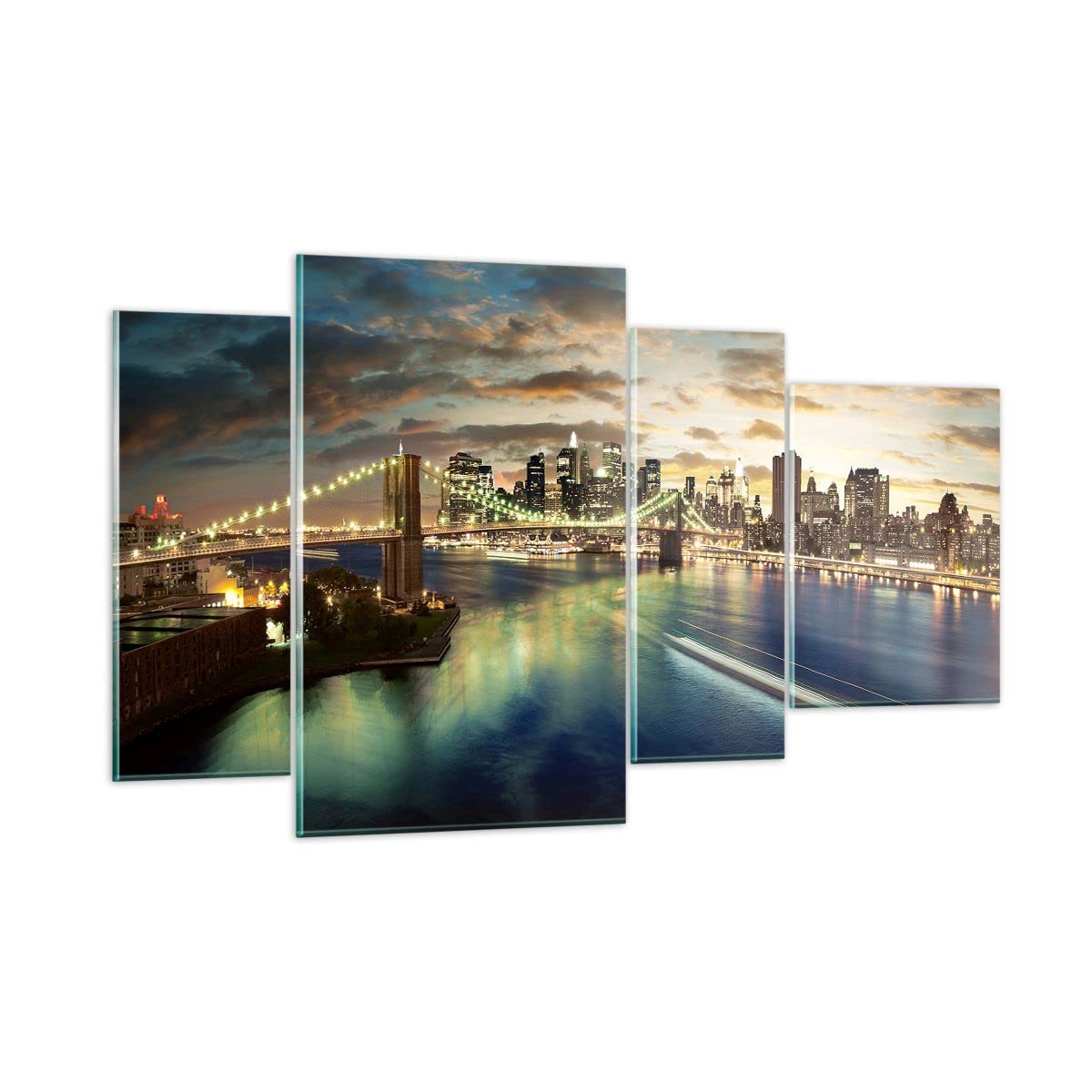 Quadro su Tela America Architettura New York Stampe da Parete 125x70cm Quadri Moderni Soggiorno Camera da Letto Cucina 5 pezzi Piccoli Decorazione Murale Wall Art Canvas Grafica Immagini EA125x70-0226 Quadro su Tela America Architettura New York Stampe da Parete 125x70cm Quadri Moderni Soggiorno Camera da Letto Cucina 5 pezzi Piccoli Decorazione Murale Wall Art Canvas Grafica Immagini EA125x70-0226