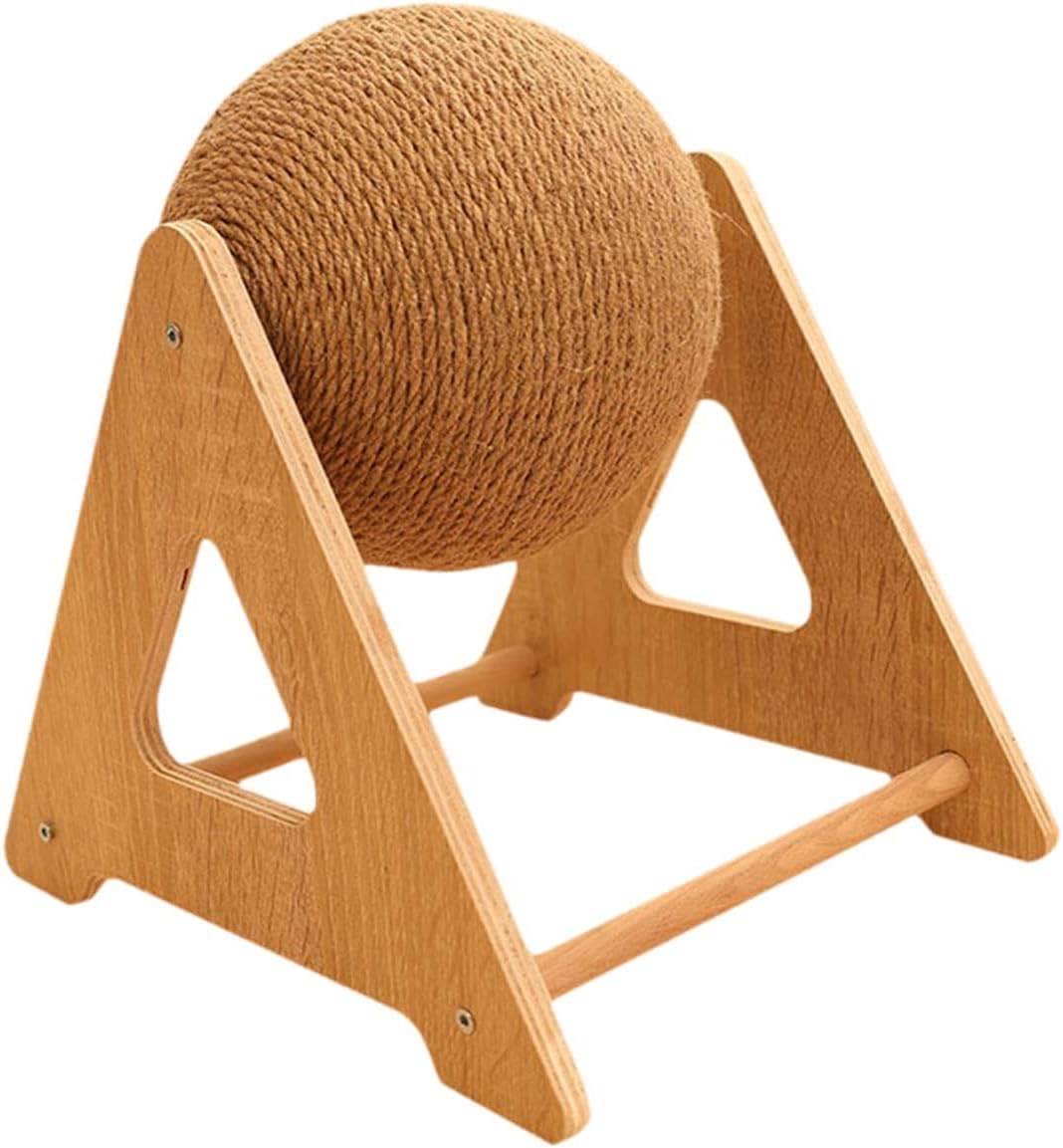 Cat Scratcher Toy Scratching Ball with Stand Comfortable Versatile Climbing Toy Protect Furniture for Indoor Cats Patio Home, Large