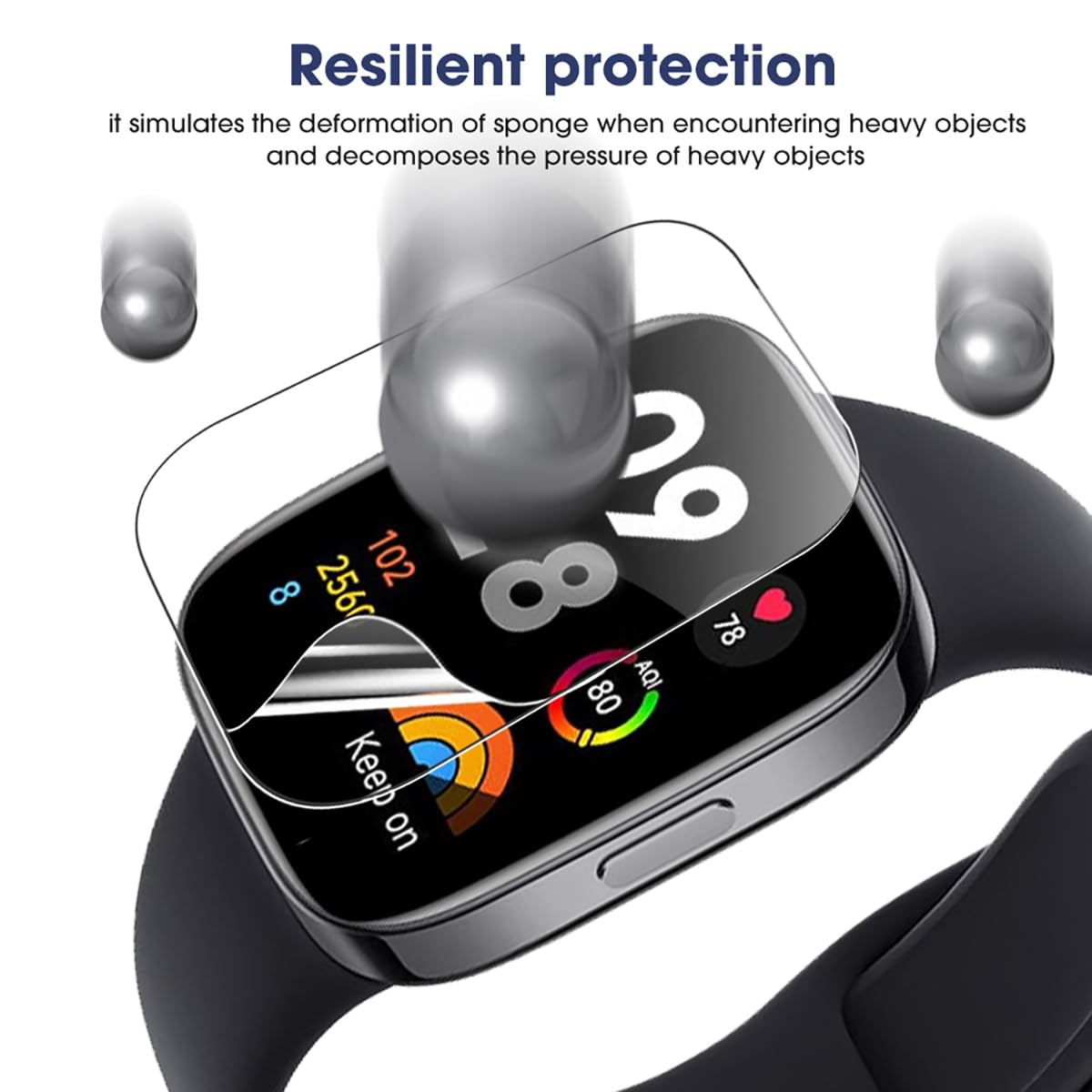 SRSRROP 5pcs Pellicola idrogel per ZOSKVEE P95 2,01,Smart Watch Trasparente TPU Pellicole flessibile,HD Clear Hydrogel autoreparante film,anti-graffio protettore gel SRSRROP 5pcs Pellicola idrogel per ZOSKVEE P95 2,01,Smart Watch Trasparente TPU Pellicole flessibile,HD Clear Hydrogel autoreparante film,anti-graffio protettore gel