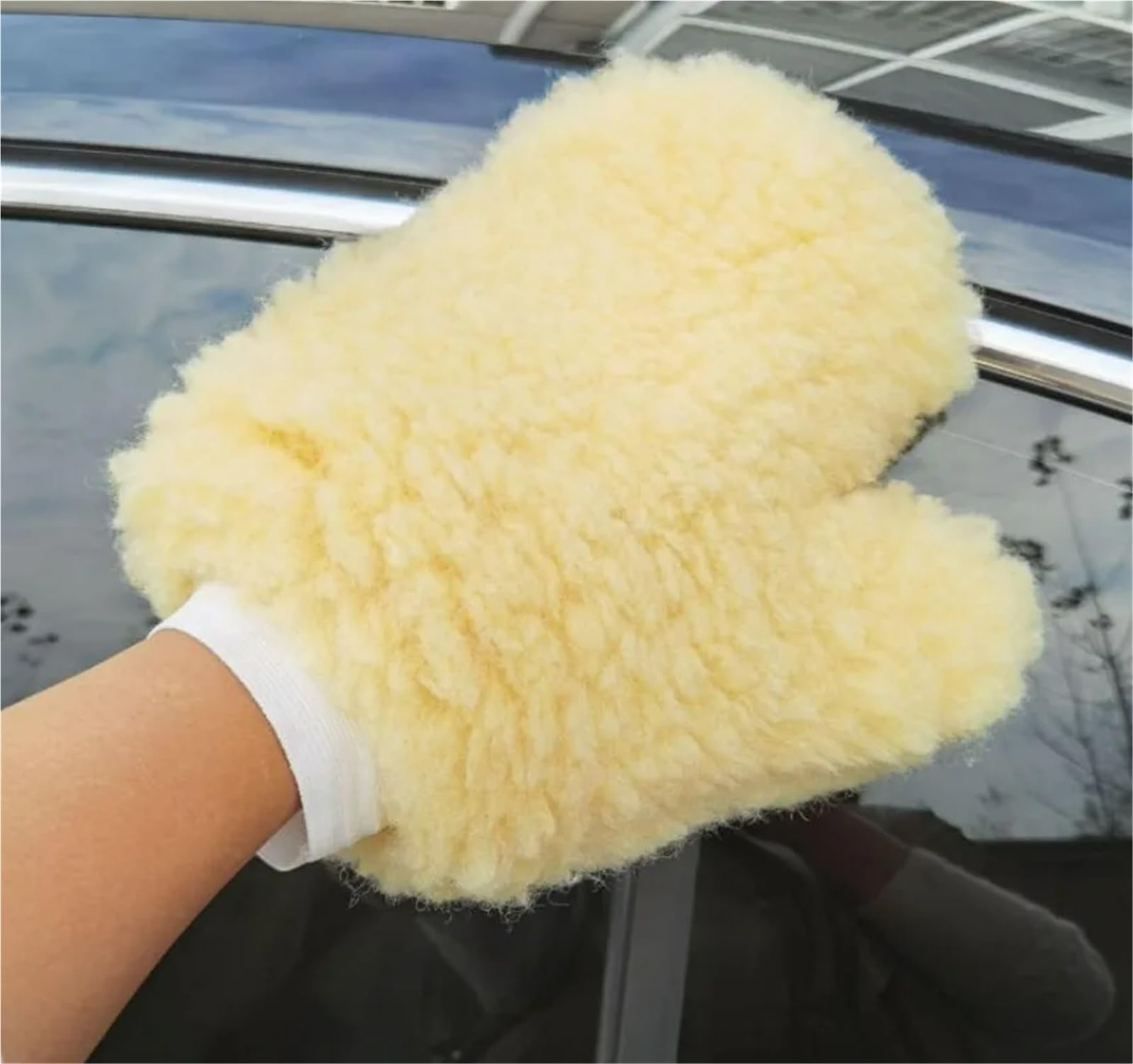 Guante Lavado Coche 5 Guantes creativos de Lana Suave con Forma Pata Oso for Lavado Coches, Limpieza Doble Cara, Herramienta y detallado