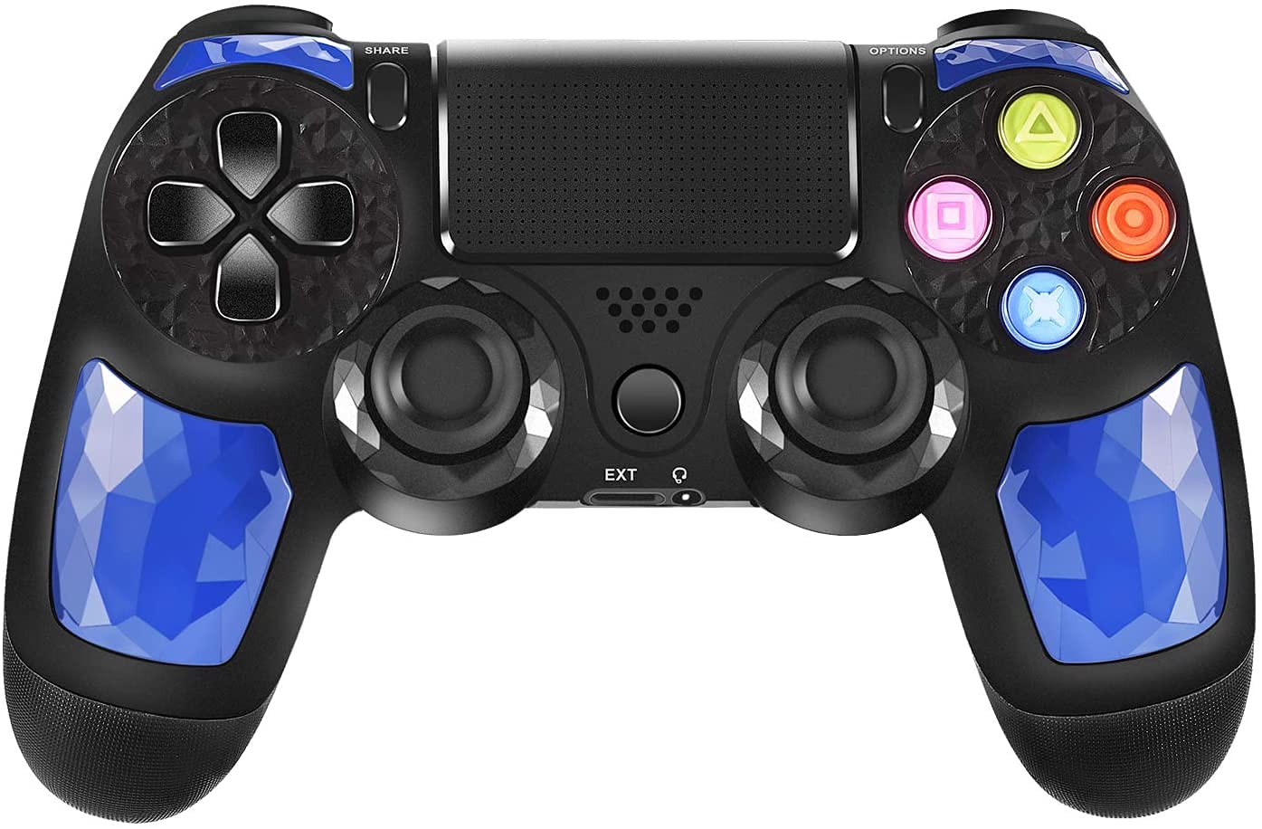 Binicrd Wireless Controller for P4 Controller, Remote for P4 Controller with Double Shock, Gamepad Joysticks Controller with Turbo and Touch-Pad