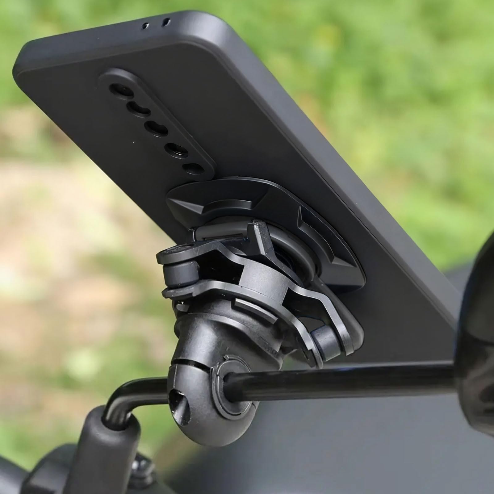 Universal Adapter Kompatibel mit für Quad Lock Quickmount Halterung für Smartphone Motorrad Fahrrad Auto Zubehör Langlebige und sicher Smartphone Halterung (Schwarz)