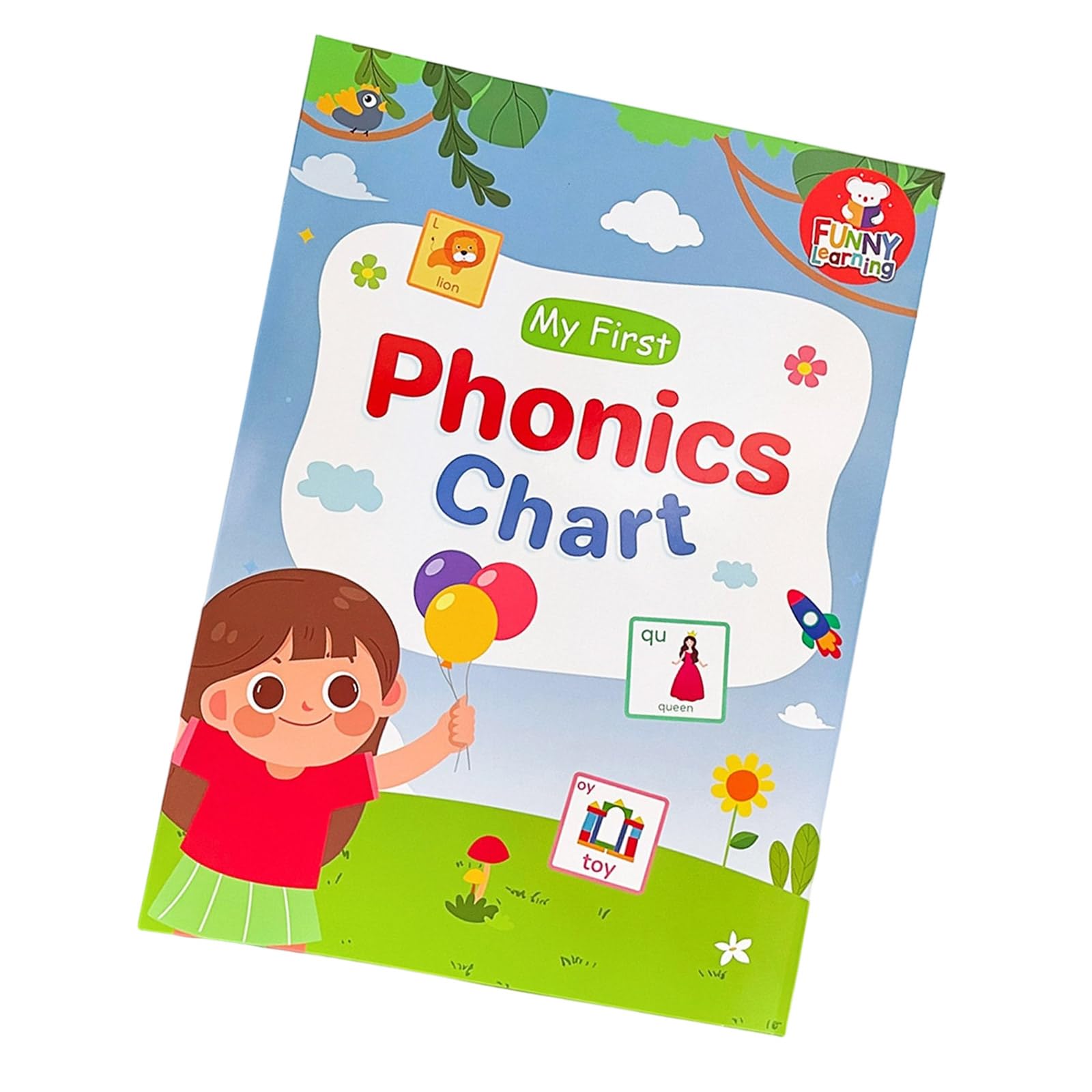 Xjdzineq 2. Kids Language Development Poster 28.7x21cm Interactive English Words Chart for Early Learners Homeschooling Tool Thematic Vocabulary Chart for Children