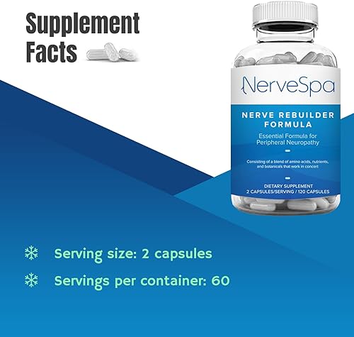 Miniatura 3 de M PAIN MANAGEMENT TECHNOLOGIES Suplemento de apoyo nervioso – Óxido nítrico/L-Arginina – Pies Mano Piernas Dedo Fuerza Máxima Fuerza Nerviosa