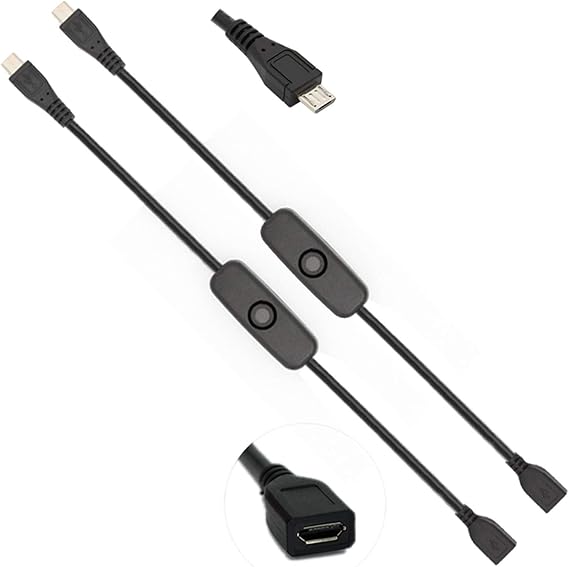 Amazon.com: iUniker Power Switch for Raspberry Pi Power Supply Cord for ...