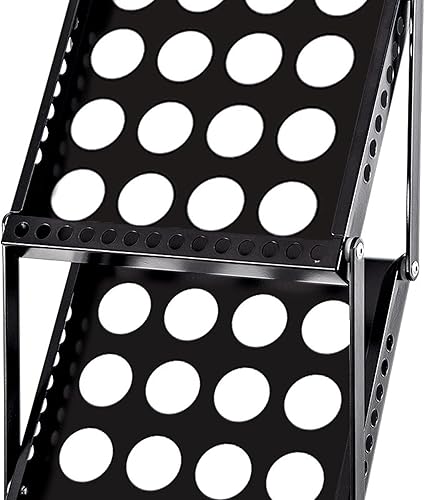 Miniatura 4 de Revistero Revistero de piso Revistero de 4 niveles Revistero Revistero de información Estante de exhibición Estante de almacenamiento de periódicos