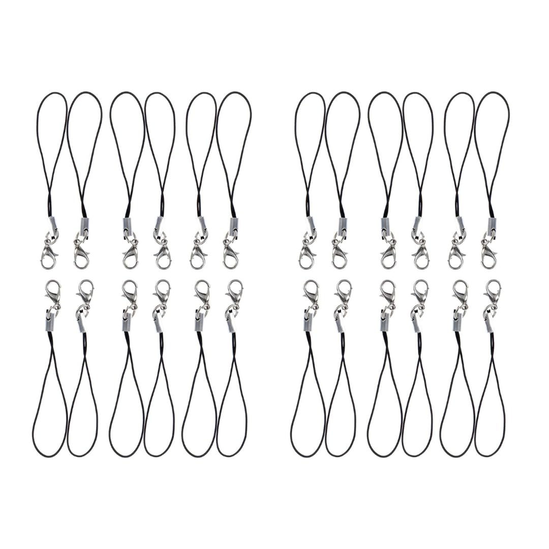 UBRONIK® Multi Use Phone Strap Charm lobster clasp for cell phone Cover key ring Pen drive Badge Holders Charm DIY Jewelry straps thread Ring with Hook (Pack of 24) (B0D7TJMDZT) Amazon Price History, Amazon Price Tracker
