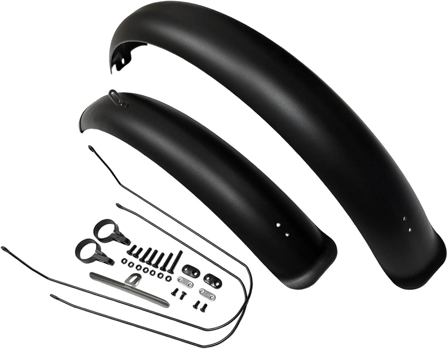 2 Pieces Bike Fender Mudguard Protector Cycling Accessory Lightweight PP Material Easy Installation Suitable for Electri