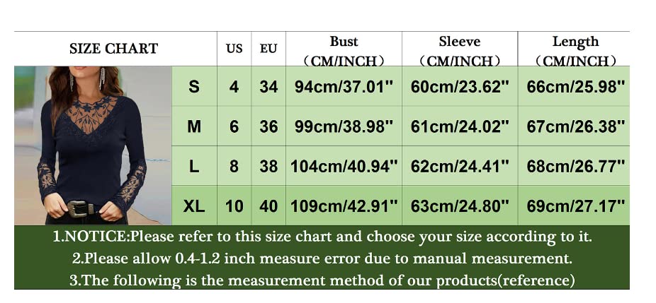 Women's Floral Lace Hollow Out Long Sleeve Blouse Shirt Sexy V Neck Dressy Tops for Women4